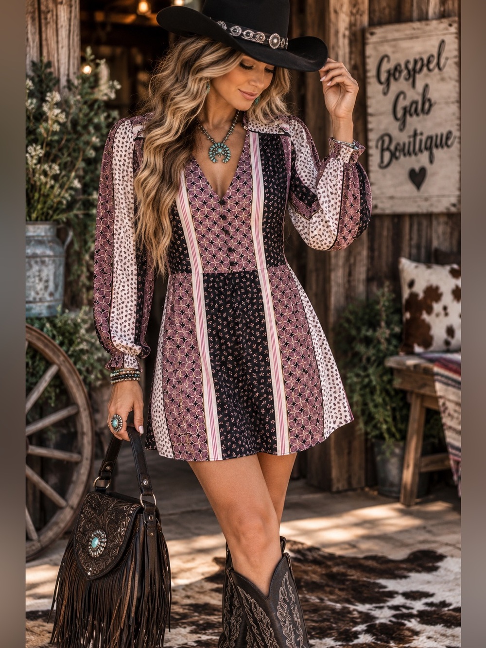 INTERMIX 100% Silk Patchwork Floral Mini Dress Size 2